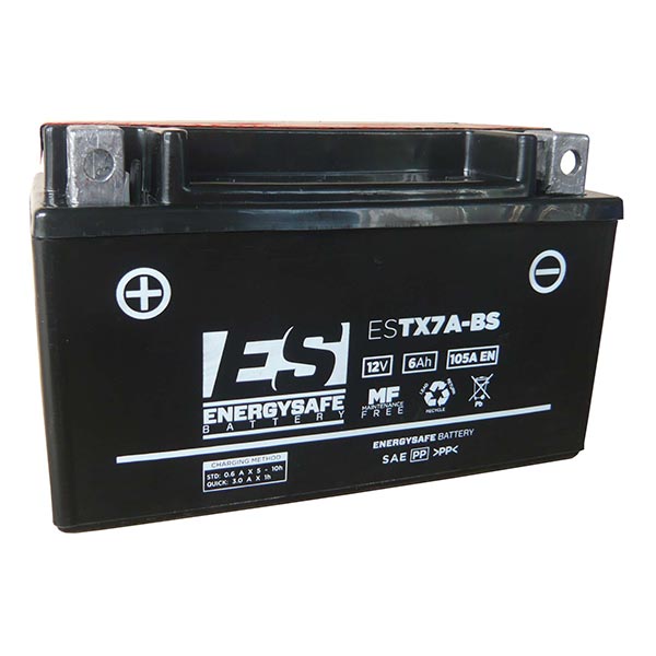 BATTERIA ENERGYSAFE ESTX7A-BS 12V-6AH (SIGILLATA CON ACIDO A CORREDO)