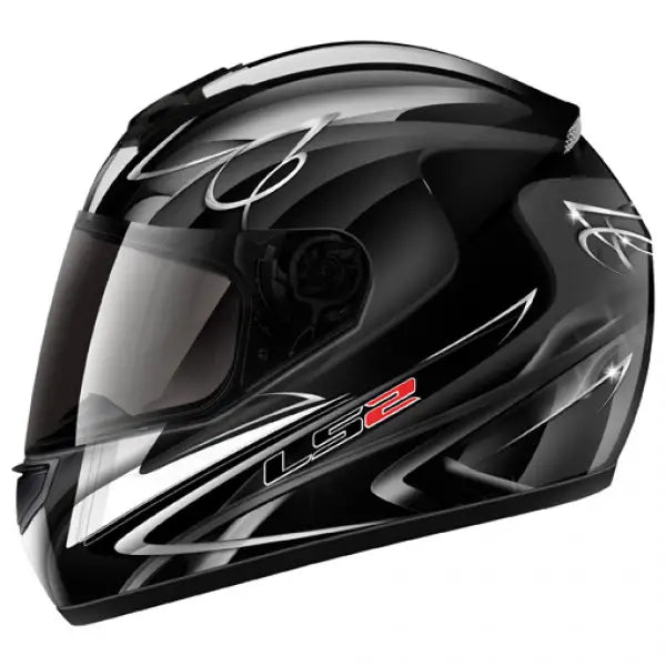 Casco moto integrale LS2 FF351 Diamond II Nero-Bianco Taglia XL
