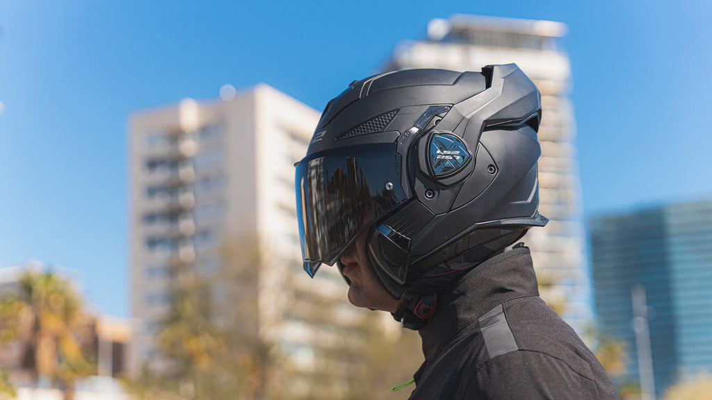Casco Modulare LS2 FF901 Advant X Spectrum Nero/Bianco/Rosso - Reversibile 180°