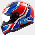 Casco Integrale Moto Ls2 FF353 RAPID Stratus gloss Blue Red white Taglia M